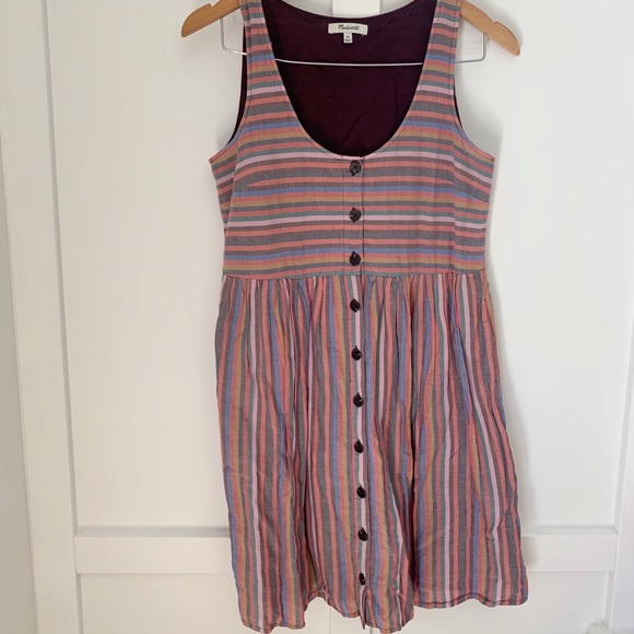 Madewell Dresses & Skirts - Multi color striped dress